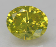 0.22 CARAT CANARY YELLOW VS1 OVAL NATURAL EARTH MINED LOOSE DIAMOND FOR JEWELRY 4.19X3.57MM *360 REAL VIDEO & PICTURES