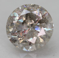 0.53 CARAT FANCY SILVER ROUND BRILLIANT NATURAL EARTH MINED LOOSE DIAMOND FOR JEWELRY 5.03MM *360 REAL VIDEO & PICTURES