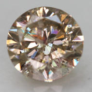 0.52 CARAT YELLOW BROWN SI1 ROUND BRILLIANT NATURAL EARTH MINED LOOSE DIAMOND 5.01MM *360 PROFESSIONAL VIDEO & PICTURES