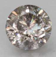 0.52 CARAT FANCY SILVER ROUND BRILLIANT NATURAL EARTH MINED LOOSE DIAMOND FOR JEWELRY 4.96MM *360 REAL VIDEO & PICTURES