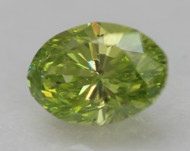 0.26 CARAT YELLOW GREEN SI1 OVAL NATURAL EARTH MINED LOOSE DIAMOND 4.77X3.42MM *360 PROFESSIONAL VIDEO & PICTURES