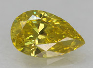 0.14 CARAT CANARY YELLOW VVS1 PEAR SHAPE NATURAL EARTH MINED LOOSE DIAMOND FOR JEWELRY 4.60X2.94MM *360 VIDEO & PICTURES