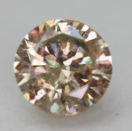 0.50 CARAT YELLOW BROWN SI1 ROUND BRILLIANT NATURAL EARTH MINED LOOSE DIAMOND 5.04MM *360 PROFESSIONAL VIDEO & PICTURES