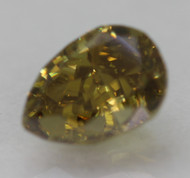 0.35 CARAT VIVID YELLOW VS1 PEAR SHAPE NATURAL EARTH MINED LOOSE DIAMOND FOR JEWELRY 4.87X3.60MM *360 VIDEO & PICTURES