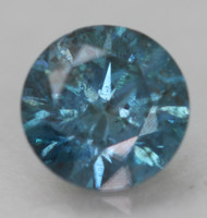 0.50 CARAT VIVID BLUE SI2 ROUND BRILLIANT NATURAL EARTH MINED LOOSE DIAMOND FOR JEWELRY 5.04MM *360 VIDEO & PICTURES