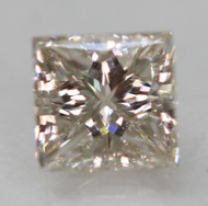 0.30 CARAT J COLOR VVS2 PRINCESS NATURAL EARTH MINED LOOSE DIAMOND FOR JEWELRY 3.52X3.38MM *360 REAL VIDEO & PICTURES