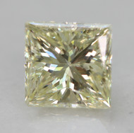 0.45 CARAT FANCY YELLOW SI1 PRINCESS NATURAL EARTH MINED LOOSE DIAMOND 4.31X4.24MM *360 PROFESSIONAL VIDEO & PICTURES