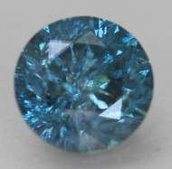0.53 CARAT VIVID BLUE SI2 ROUND BRILLIANT NATURAL EARTH MINED LOOSE DIAMOND FOR JEWELRY 4.94MM *360 VIDEO & PICTURES