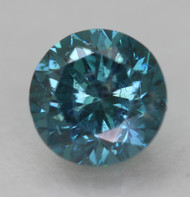 0.42 CARAT VIVID BLUE SI1 ROUND BRILLIANT NATURAL EARTH MINED LOOSE DIAMOND 4.55MM *360 PROFESSIONAL VIDEO & PICTURES