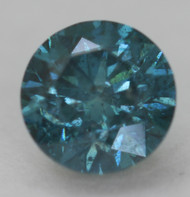 0.54 CARAT VIVID BLUE SI1 ROUND BRILLIANT NATURAL EARTH MINED LOOSE DIAMOND 5.02MM *360 PROFESSIONAL VIDEO & PICTURES