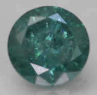 0.87 CARAT FANCY VIVID GREENISH BLUE ROUND BRILLIANT NATURAL EARTH MINED LOOSE DIAMOND FOR JEWELRY 6MM * VIDEO & IMAGES