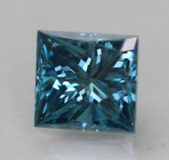 0.19 CARAT VIVID BLUE VVS2 PRINCESS NATURAL EARTH MINED LOOSE DIAMOND FOR JEWELRY 4.17X3.36MM *360 REAL VIDEO & PICTURES