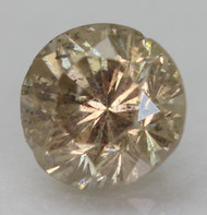 0.44 CARAT YELLOW BROWN SI2 ROUND BRILLIANT NATURAL EARTH MINED LOOSE DIAMOND FOR JEWELRY 4.72MM *360 VIDEO & PICTURES