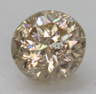 0.47 CARAT YELLOW BROWN SI2 ROUND BRILLIANT NATURAL EARTH MINED LOOSE DIAMOND FOR JEWELRY 4.81MM *360 VIDEO & PICTURES