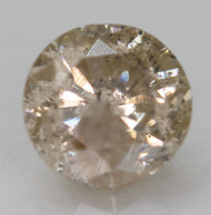 0.58 Carat Light Brown Round Brilliant Natural Earth Mined Loose Diamond For Jewelry 5.09mm *360 REAL VIDEO & PICTURES
