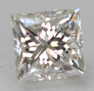 CERTIFIED 1.01 CARAT E COLOR VS1 PRINCESS NATURAL EARTH MINED LOOSE DIAMOND FOR RING 5.19X5.12MM  *360 VIDEO & IMAGES