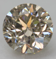 CERTIFIED 0.83 CARAT FANCY BROWN VS2 ROUND BRILLIANT NATURAL EARTH MINED LOOSE DIAMOND 5.83MM  *360 REAL VIDEO & IMAGES