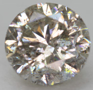 CERTIFIED 1.56 CARAT FANCY SILVER SI2 ROUND BRILLIANT NATURAL EARTH MINED LOOSE DIAMOND 7.16MM  *360 REAL VIDEO & IMAGES