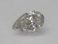0.51 CARAT LIGHT SILVER SI2 PEAR SHAPE NATURAL EARTH MINED LOOSE DIAMOND FOR RING 7.01X4.42MM *360 REAL VIDEO & PICTURES