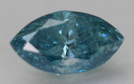 0.76 CARAT VIVID BLUE SI2 MARQUISE NATURAL EARTH MINED LOOSE DIAMOND 7.68X4.30MM *360 PROFESSIONAL VIDEO & PICTURES