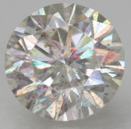 0.46 CARAT I COLOR SI1 ROUND BRILLIANT NATURAL EARTH MINED LOOSE DIAMOND FOR JEWELRY 4.83MM *360 REAL VIDEO & PICTURES
