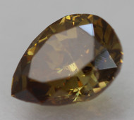 0.38 Carat Brown Yellow VS1 Pear Shape Natural Earth Mined Loose Diamond 5.17X3.80mm *360 PROFESSIONAL VIDEO & PICTURES