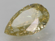 0.28 Carat Fancy Yellow SI1 Pear Shape Natural Earth Mined Loose Diamond For Ring 5.12X3.40mm *360 REAL VIDEO & PICTURES