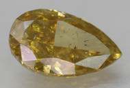 0.40 Carat Vivid Yellow SI2 Pear Shape Natural Earth Mined Loose Diamond 6.05X3.77mm *360 PROFESSIONAL VIDEO & PICTURES