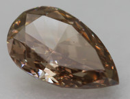 0.43 Carat Fancy Brown VVS2 Pear Shape Natural Earth Mined Loose Diamond 6.46X4.00mm *360 PROFESSIONAL VIDEO & PICTURES