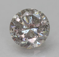 0.50 CARAT FANCY SILVER SI2 ROUND BRILLIANT NATURAL EARTH MINED LOOSE DIAMOND FOR RING 4.9MM *360 REAL VIDEO & PICTURES