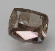 0.51 CARAT VIVID BROWN SI2 RADIANT NATURAL EARTH MINED LOOSE DIAMOND FOR RING 4.46X4.15MM *360 REAL VIDEO & PICTURES
