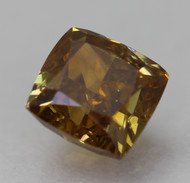 0.54 CARAT ORANGY BROWN VS2 RADIANT NATURAL EARTH MINED LOOSE DIAMOND 4.28X4.08MM *360 PROFESSIONAL VIDEO & PICTURES