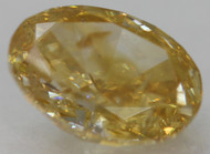0.50 Carat Fancy Intense Yellow SI2 Oval Natural Earth Mined Loose Diamond For Ring 5.80X4.04mm *360 VIDEO & PICTURES