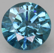 0.45 CARAT VIVID BLUE SI2 ROUND BRILLIANT NATURAL EARTH MINED LOOSE DIAMOND FOR RING 5MM *360 REAL VIDEO & PICTURES