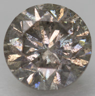 0.56 Carat Gray Brown SI2 Round Brilliant Natural Earth Mined Loose Diamond 5.06mm *360 PROFESSIONAL VIDEO & PICTURES