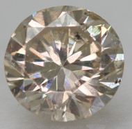 0.41 Carat TLY Brown SI2 Round Brilliant Natural Earth Mined Loose Diamond 4.74mm *360 PROFESSIONAL VIDEO & PICTURES