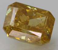 0.34 Carat Vivid Yellow SI2 Radiant Natural Earth Mined Loose Diamond For Ring 4.24X3.34mm *360 REAL VIDEO & PICTURES