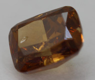 0.50 Carat Brown Orange SI2 Radiant Natural Earth Mined Loose Diamond 5.20X4.17mm *360 PROFESSIONAL VIDEO & PICTURES