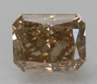 0.28 Carat Yellow Brown VVS2 Radiant Natural Earth Mined Loose Diamond 4.12X3.30mm *360 PROFESSIONAL VIDEO & PICTURES