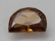 0.50 Carat Brown Orange SI1 Half Moon Natural Earth Mined Loose Diamond 5.90X4.15mm *360 PROFESSIONAL VIDEO & PICTURES