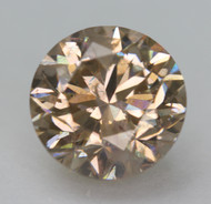 CERTIFIED 3.21 CARAT YELLOW BROWN SI2 ROUND BRILLIANT NATURAL EARTH MINED LOOSE DIAMOND 9.08MM  *360 REAL VIDEO & IMAGES