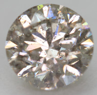 CERTIFIED 1.01 CARAT TOP LIGHT BROWN SI2 ROUND BRILLIANT EARTH MINED LOOSE DIAMOND 6.31MM  *360 REAL VIDEO & IMAGES