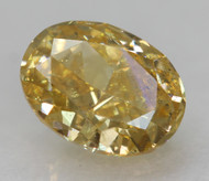Certified 0.50 Carat Natural Fancy Orange VS2 Oval Earth Mined Loose Diamond 5.64x4.34mm  *360 REAL VIDEO & IMAGES