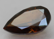 Certified 0.80 Carat Natural Fancy Vivid Brown VS1 Pear Earth Mined Loose Diamond 7.68x4.82mm  *360 REAL VIDEO & IMAGES
