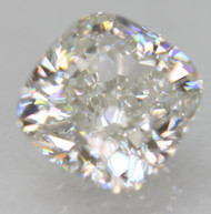 Certified 0.53 Carat E Color VS2 Cushion Shape Natural Earth Mined Loose Diamond For Ring 4.58x4.41mm  * VIDEO & IMAGES
