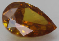 CERTIFIED 0.57 CARAT NATURAL FANCY VIVID ORANGE VS1 PEAR EARTH MINED LOOSE DIAMOND 6.54X4.52MM  *360 REAL VIDEO & IMAGES