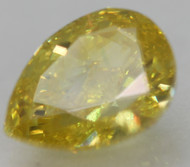 CERTIFIED 0.51 CARAT NATURAL FANCY CANARY YELLOW VVS2 PEAR EARTH MINED LOOSE DIAMOND 5.58X4.24MM  *360 VIDEO & IMAGES
