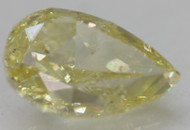 CERTIFIED 0.98 CARAT NATURAL FANCY INTENSE YELLOW SI1 PEAR EARTH MINED LOOSE DIAMOND 7.71X4.97MM  *360 VIDEO & IMAGES
