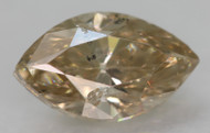 CERTIFIED 0.70 CARAT NATURAL FANCY BROWNISH YELLOW SI2 MARQUISE EARTH MINED DIAMOND 7.28X4.33MM  *360 VIDEO & IMAGES