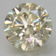 CERTIFIED 0.54 CARAT NATURAL FANCY YELLOW VS2 ROUND BRILLIANT EARTH MINED LOOSE DIAMOND 5.09MM  *360 REAL VIDEO & IMAGES